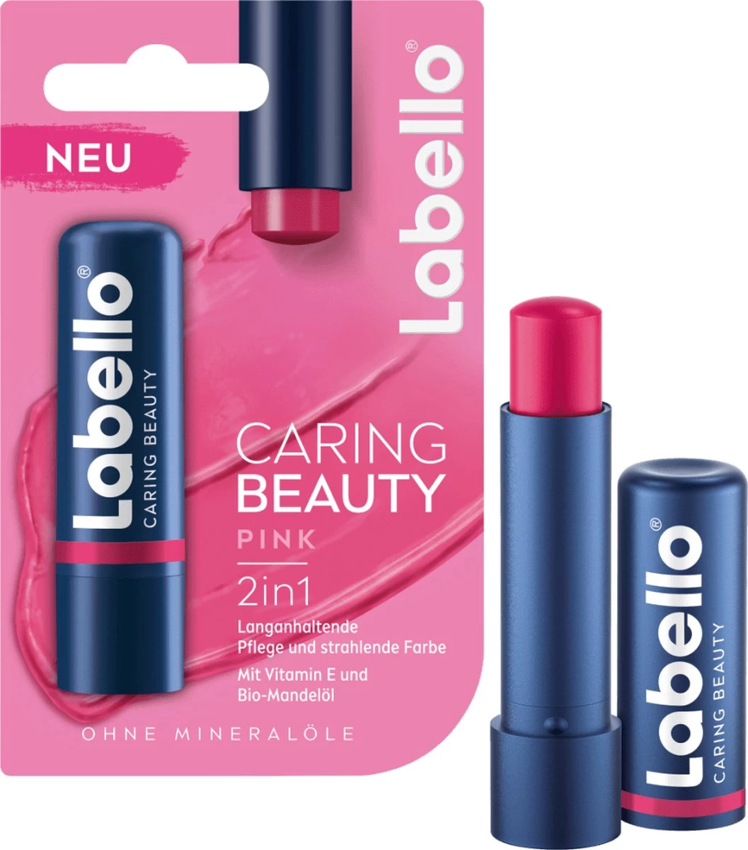 Labello Lippenbalsem Caring Beauty Pink 3 Labello Lippenbalsem Caring Beauty Pink - Afbeelding 3