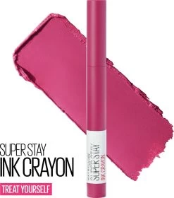Maybelline SuperStay Ink Crayon Matte Lippenstift - 35 Treat Yourself - Roze -14 Gr -Mode-Cosmetica Winkel 1058x1200 1