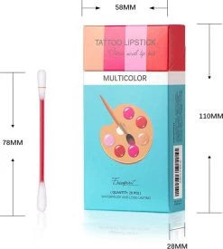Bellive Tattoo Lipstick Red - Lipstick Dames - Tiktok - Lippenstift Wattenstaafje 20 Stuks - Lipstick Set - Waterproof Lipstick - Lippenstift Langhoudend - Long Lasting Lip Gloss - Multicolor -Mode-Cosmetica Winkel 1078x1200 3
