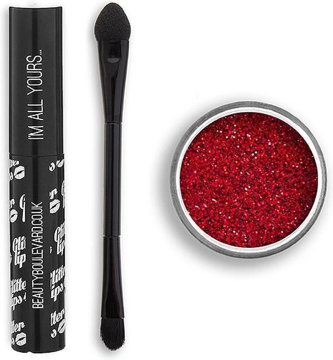 Beauty Blvd Glitter Lips Ruby Slippers 3 Piece Gift Set: Gloss Bond 3.5ml - Glitter 3g - Lip Brush 3 Beauty Blvd Glitter Lips Ruby Slippers 3 Piece Gift Set: Gloss Bond 3.5ml - Glitter 3g - Lip Brush - Afbeelding 3