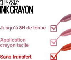 Maybelline SuperStay Ink Crayon Matte Lippenstift - 50 Own Your Empire - Rood - 14 Gr -Mode-Cosmetica Winkel 1200x1031 1