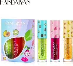 Fruit Lip Oil Set Makeup Primer Moisturizing - Transparent Lip Oil - Long Lasting Hydrating
