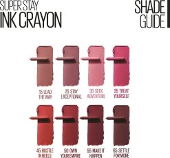 Maybelline SuperStay Ink Crayon Matte Lippenstift - 35 Treat Yourself - Roze -14 Gr -Mode-Cosmetica Winkel 1200x1114