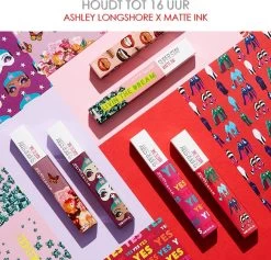 Maybelline Superstay Langhoudende Lippenstift - Matte Ink X Ashley Longshore - 40 Believer - Paars - Limited Edition -Mode-Cosmetica Winkel 1200x1150 15
