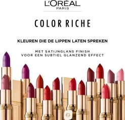 L’Oréal Paris Make-Up Designer Color Riche Satin Lipstick - 231 Sepia Silk - Nude - Verzorgende Lippenstift Met Arganolie Voor Een Comfortabel Gevoel - 4,54 Gr -Mode-Cosmetica Winkel 1200x1158 8