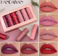 Handaiyan Lipstick Matte - Set Van 6 Kleuren - Lippenstift - Langhoudend - Make Up -Mode-Cosmetica Winkel 1200x1161 4