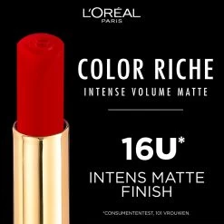 L'Oréal Paris - Color Riche Intense Volume Matte Lipstick- 482 Le Mauve Indomptable - Roze Lippenstift 12 L'Oréal Paris - Color Riche Intense Volume Matte Lipstick- 482 Le Mauve Indomptable - Roze Lippenstift -Mode-Cosmetica Winkel 1200x1200 166