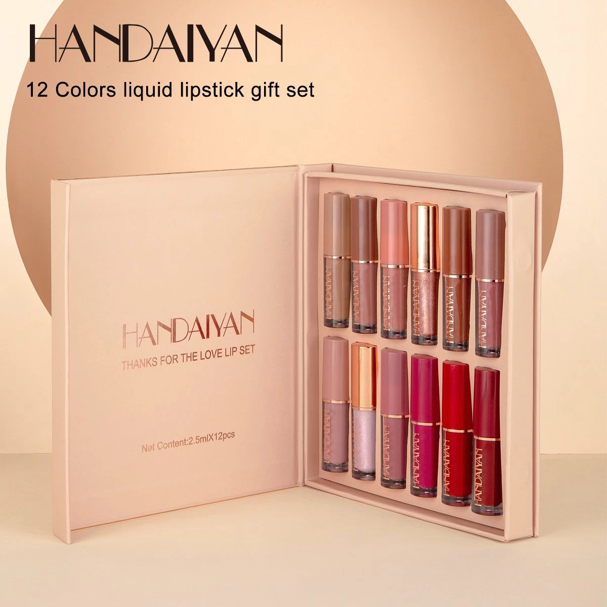 HANDAIYAN® | Set Van 12 | Liquid Lipsticks | Matte Lippenstift | Vloeibare Lippenstift | Waterproof | Make Up Set | Geschenkset | Giftset | Lipstick | Lippenstift | Lipgloss 3 HANDAIYAN® | Set Van 12 | Liquid Lipsticks | Matte Lippenstift | Vloeibare Lippenstift | Waterproof | Make Up Set | Geschenkset | Giftset | Lipstick | Lippenstift | Lipgloss - Afbeelding 3