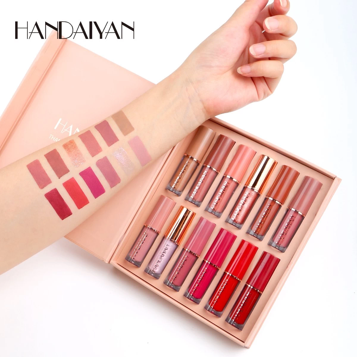 HANDAIYAN® | Set Van 12 | Liquid Lipsticks | Matte Lippenstift | Vloeibare Lippenstift | Waterproof | Make Up Set | Geschenkset | Giftset | Lipstick | Lippenstift | Lipgloss 6 HANDAIYAN® | Set Van 12 | Liquid Lipsticks | Matte Lippenstift | Vloeibare Lippenstift | Waterproof | Make Up Set | Geschenkset | Giftset | Lipstick | Lippenstift | Lipgloss - Afbeelding 6