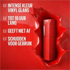 Maybelline New York - SuperStay Vinyl Ink Lipstick - 35 Cheeky - Nude - Langhoudende Lippenstift - 4.2 Ml 11 Maybelline New York - SuperStay Vinyl Ink Lipstick - 35 Cheeky - Nude - Langhoudende Lippenstift - 4.2 Ml -Mode-Cosmetica Winkel 1200x1200 672