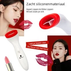 BenjaBeauty Lip Plumper - Lippen - Lipstick - Lippenbalsem - Rood - Wit -Mode-Cosmetica Winkel 1200x1200 859