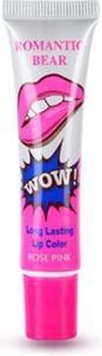 Romantic Bear - WOW Peel Off Lipgloss - Long Lasting Lipstick - Rose Pink 1 Romantic Bear - WOW Peel Off Lipgloss - Long Lasting Lipstick - Rose Pink