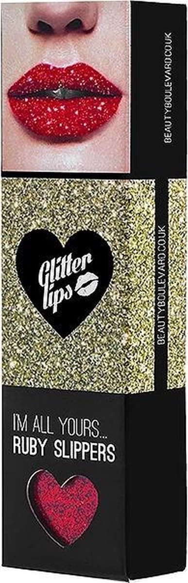 Beauty Blvd Glitter Lips Ruby Slippers 3 Piece Gift Set: Gloss Bond 3.5ml - Glitter 3g - Lip Brush 2 Beauty Blvd Glitter Lips Ruby Slippers 3 Piece Gift Set: Gloss Bond 3.5ml - Glitter 3g - Lip Brush - Afbeelding 2