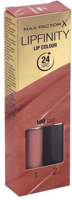 Max Factor Lipfinity Lip Colour Lipstick - 160 Iced -Mode-Cosmetica Winkel 432x1200