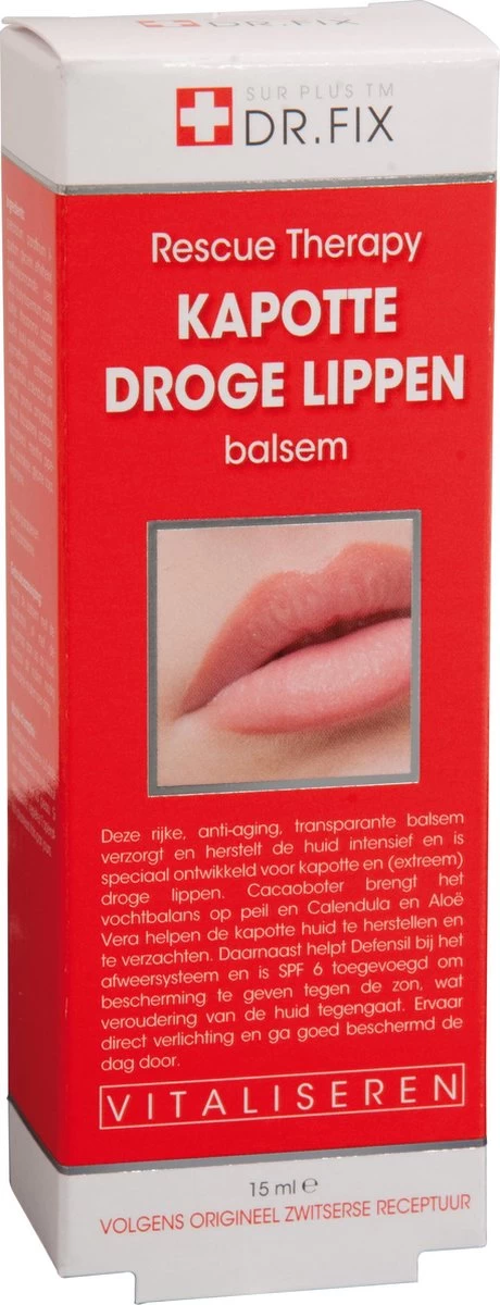 Dr. Fix Kapotte Droge Lippen Balsem - 15 Ml - Lippenbalsem 1 Dr. Fix Kapotte Droge Lippen Balsem - 15 Ml - Lippenbalsem