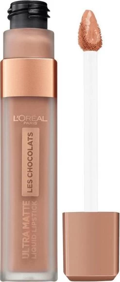 L’Oréal Paris Les Chocolate Ultra Matte Liquid Lippenstift - 844 Sweet Tooth -Mode-Cosmetica Winkel 510x1200 2
