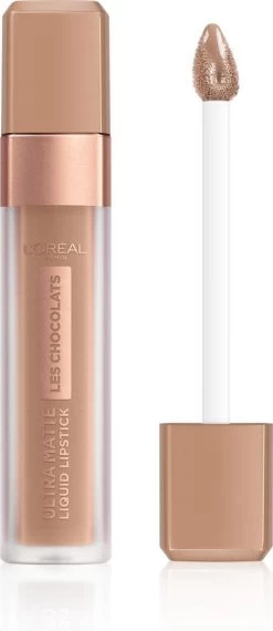 L’Oréal Paris Les Chocolate Ultra Matte Liquid Lippenstift - 844 Sweet Tooth -Mode-Cosmetica Winkel 520x1200 1