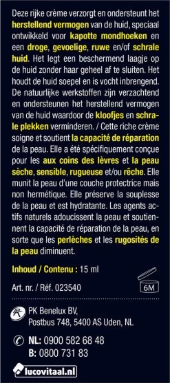 Lucovitaal - Kapotte Mondhoeken Crème - Lippenbalsem 17 Lucovitaal - Kapotte Mondhoeken Crème - Lippenbalsem -Mode-Cosmetica Winkel 532x1200 4