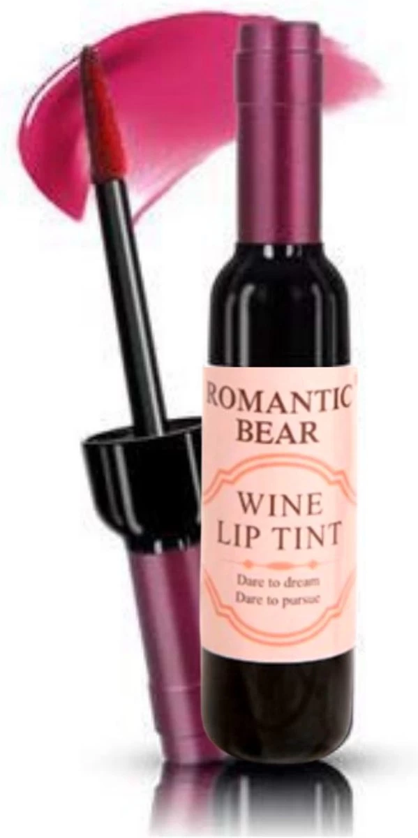 Romantic Bear® Lippenstift - Wijn - Wine - Wijnfles - Lipgloss - Lipstick - Make Up - Rose - Merlot Burgundy - Wine Lip Tint 1 Romantic Bear® Lippenstift - Wijn - Wine - Wijnfles - Lipgloss - Lipstick - Make Up - Rose - Merlot Burgundy - Wine Lip Tint