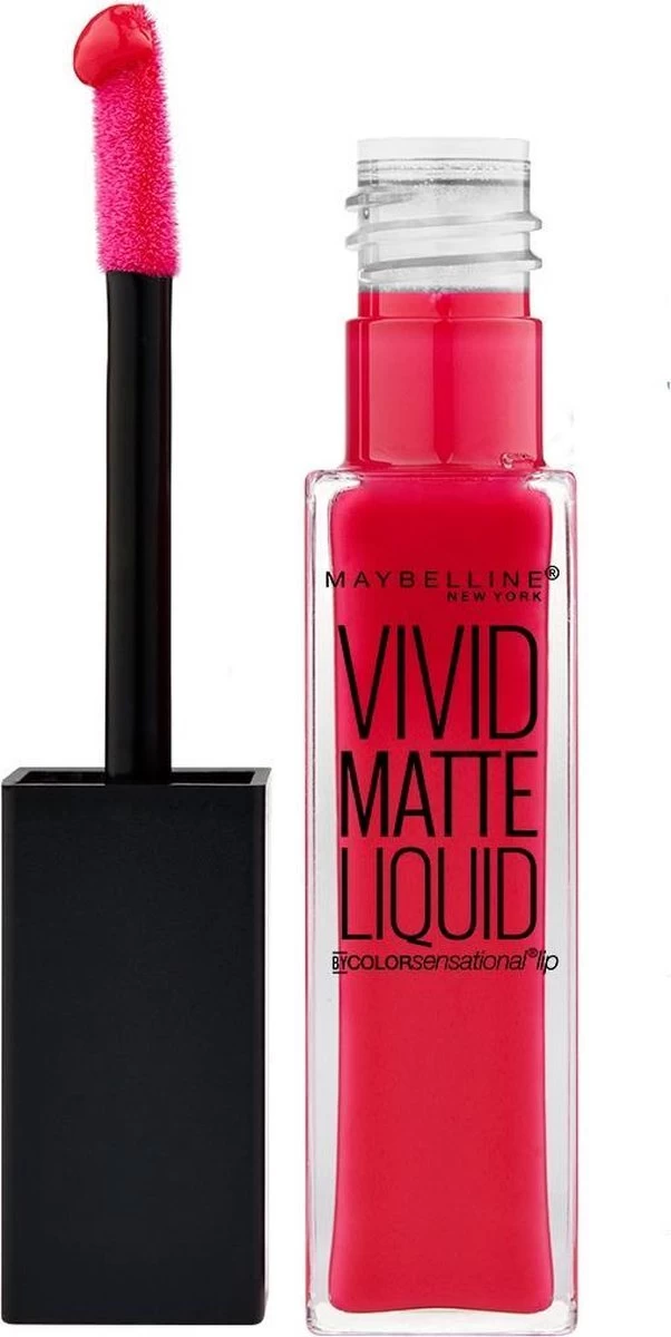 Maybelline Vivid Matte Liquid - 35 Rebel Red - Rood - Lippenstift 2 Maybelline Vivid Matte Liquid - 35 Rebel Red - Rood - Lippenstift - Afbeelding 2