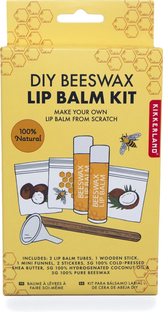 Kikkerland DIY Bijenwas Lip Balsem Kit - Maak Je Eigen Lippenbalsem - 100% Natuurlijk - Voor Twee Balsem Sticks 4 Kikkerland DIY Bijenwas Lip Balsem Kit - Maak Je Eigen Lippenbalsem - 100% Natuurlijk - Voor Twee Balsem Sticks - Afbeelding 4