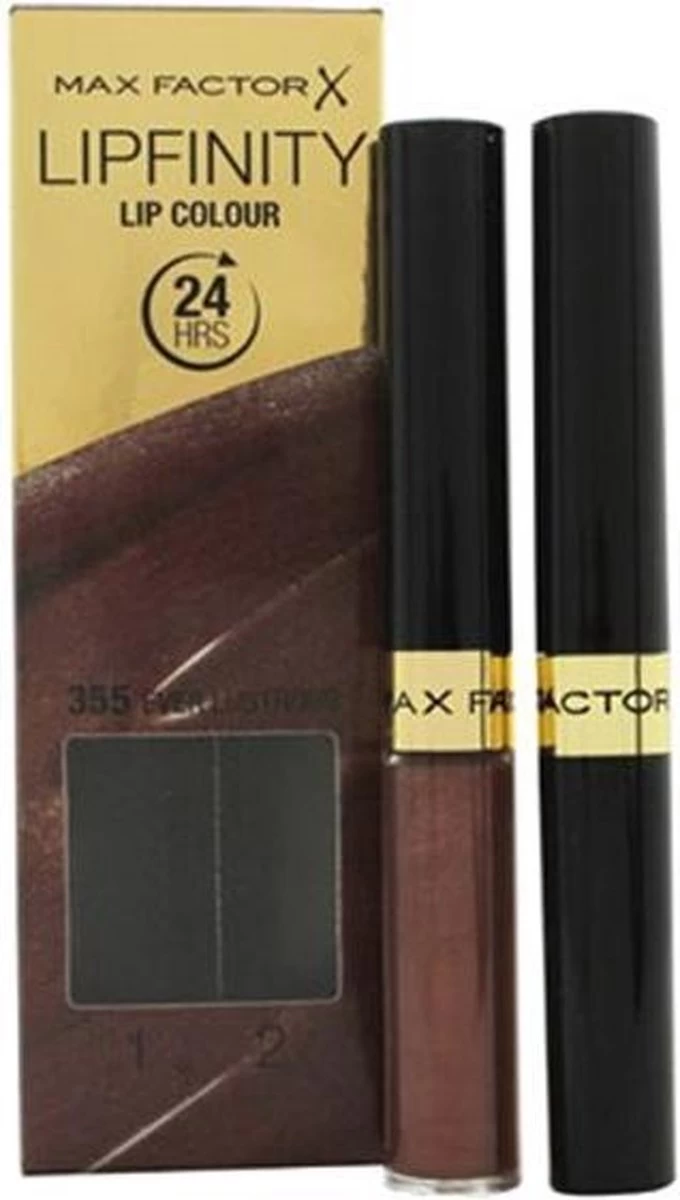 Max Factor Lipfinity 24HR Lip Colour Lipgloss - 355 Ever Lustrous 2 Max Factor Lipfinity 24HR Lip Colour Lipgloss - 355 Ever Lustrous - Afbeelding 2