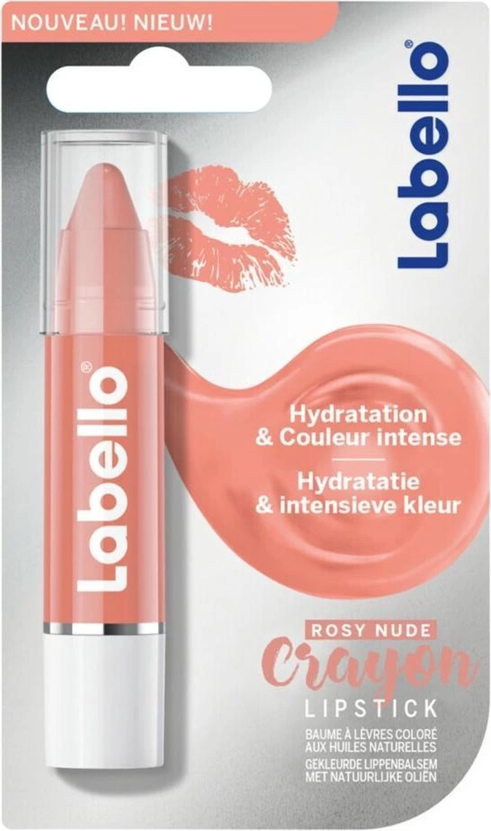 Labello Crayon Lipstick Rosy Nude 1 Labello Crayon Lipstick Rosy Nude