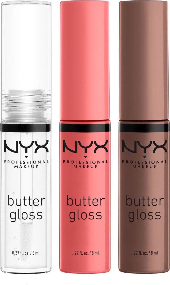 NYX Professional Makeup - Holidays 2022 Mrs Claus - Butter Gloss Trio - Lip Gloss 1 NYX Professional Makeup - Holidays 2022 Mrs Claus - Butter Gloss Trio - Lip Gloss