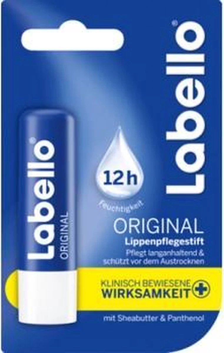 Labello - Lippenbalsem Classic - Lipverzorging - Lipbalm - Droge Lippen - 24 Uurs Werking - Dames - Meisjes - Kunststof - Blauw 3 Labello - Lippenbalsem Classic - Lipverzorging - Lipbalm - Droge Lippen - 24 Uurs Werking - Dames - Meisjes - Kunststof - Blauw - Afbeelding 3