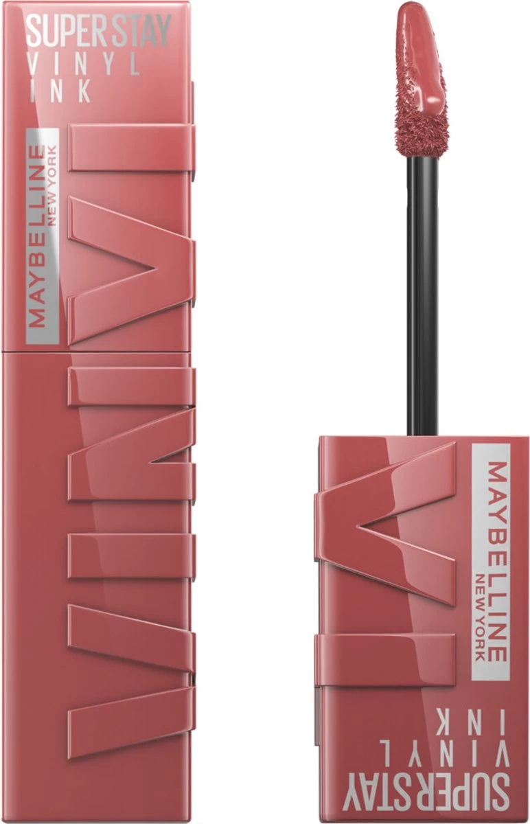 Maybelline New York - SuperStay Vinyl Ink Lipstick - 35 Cheeky - Nude - Langhoudende Lippenstift - 4.2 Ml 1 Maybelline New York - SuperStay Vinyl Ink Lipstick - 35 Cheeky - Nude - Langhoudende Lippenstift - 4.2 Ml