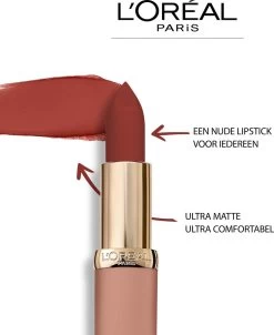 L’Oréal Paris Color Riche Free The Nudes Lipstick - Nude Matte - 06 No Hesitation - Bruin - 3,9 Gr -Mode-Cosmetica Winkel 980x1200