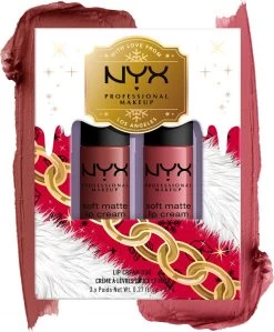 NYX Professional Makeup - Holidays 2022 Mrs Claus - Soft Matte Lip Cream Duo 02 - Roze -Mode-Cosmetica Winkel 990x1200